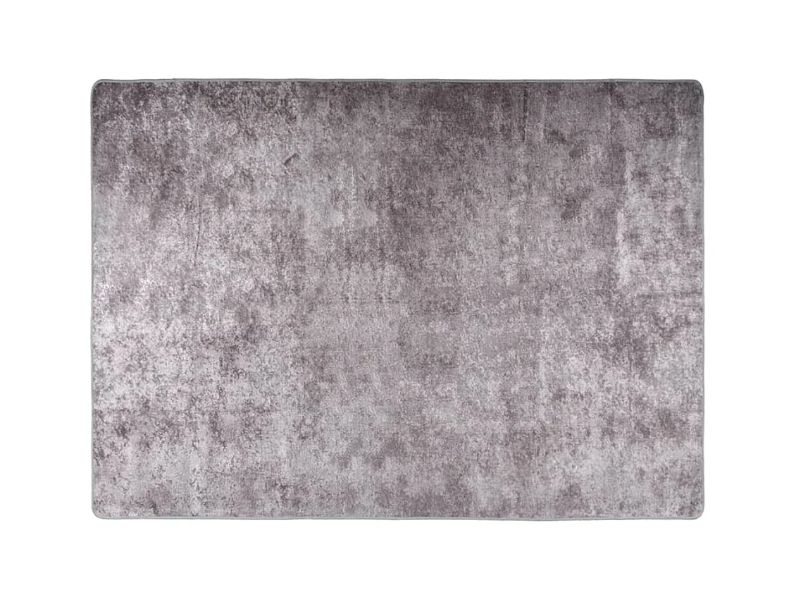 Alfombra lavable antideslizante gris 150x230 cm