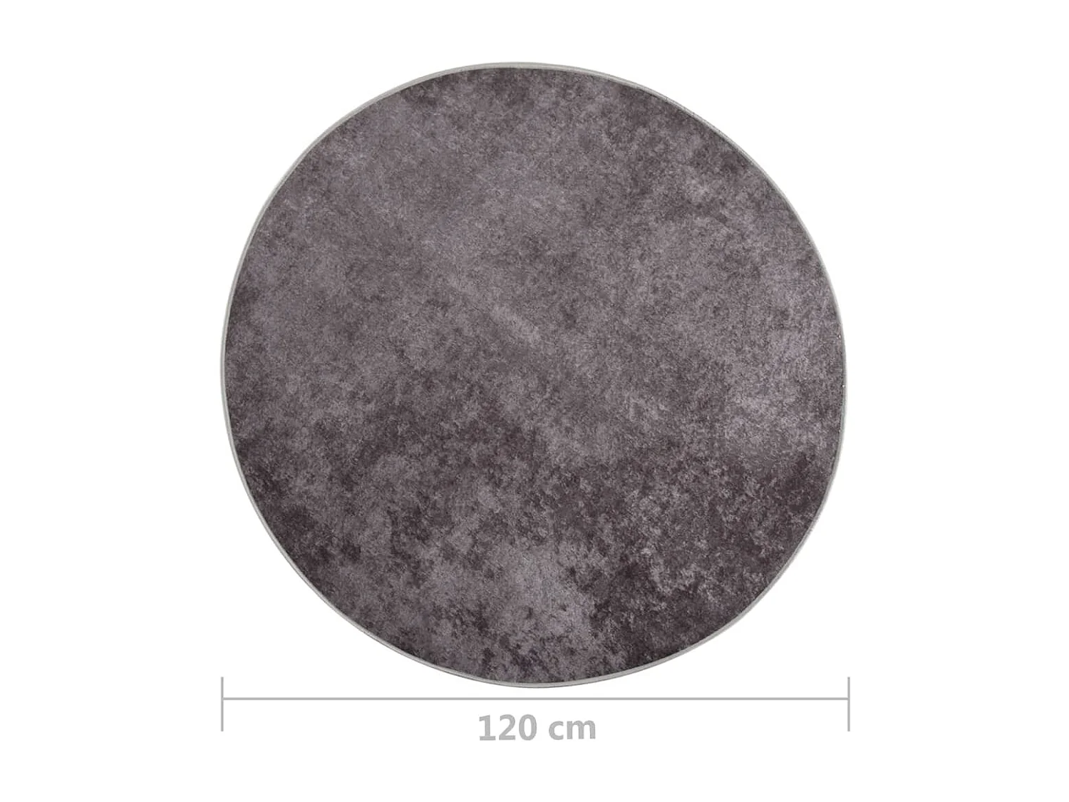 Tapete lavável antiderrapante f120 cm cinzento