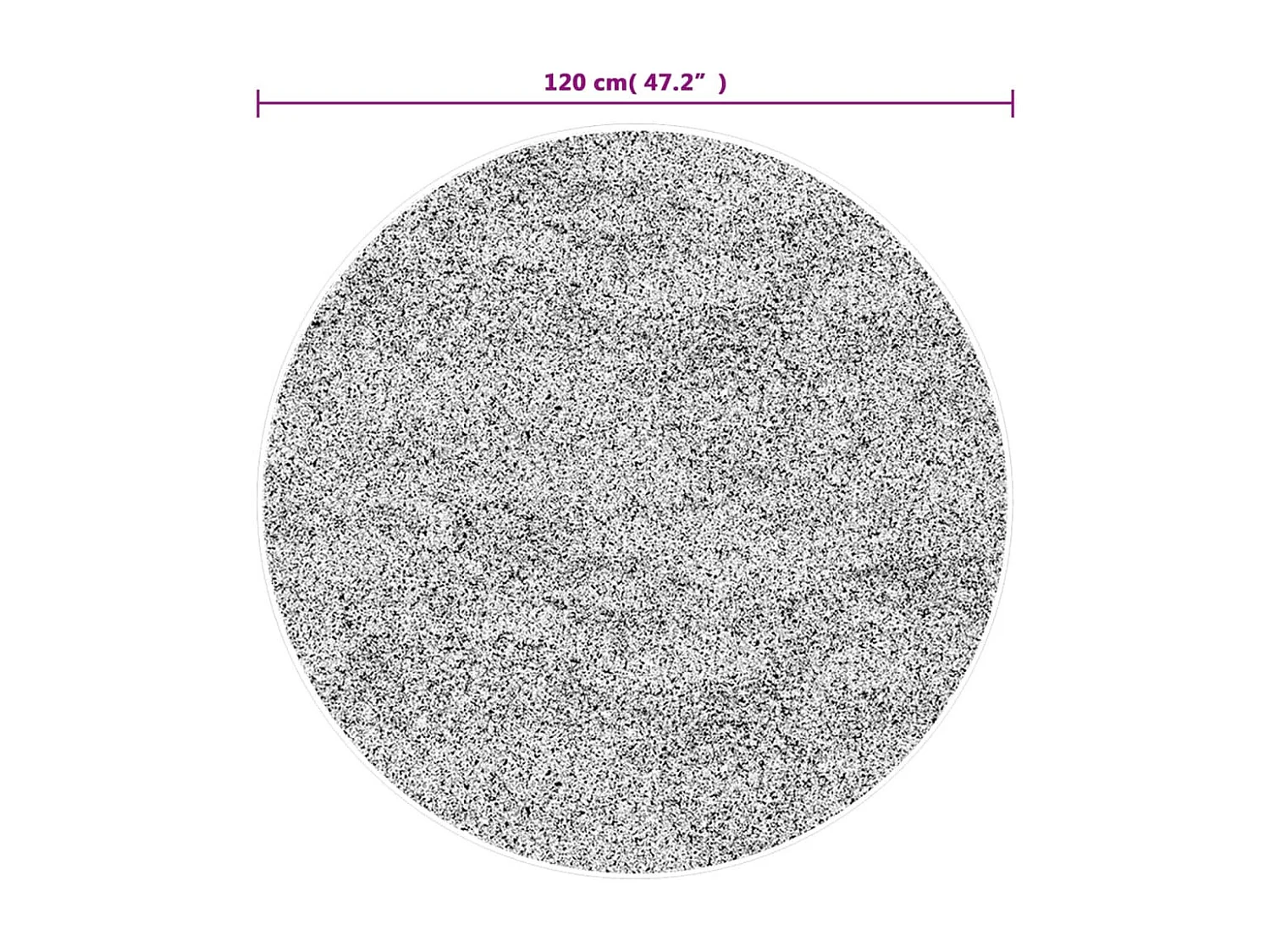 Tapete lavável antiderrapante Ø 120 cm multicor