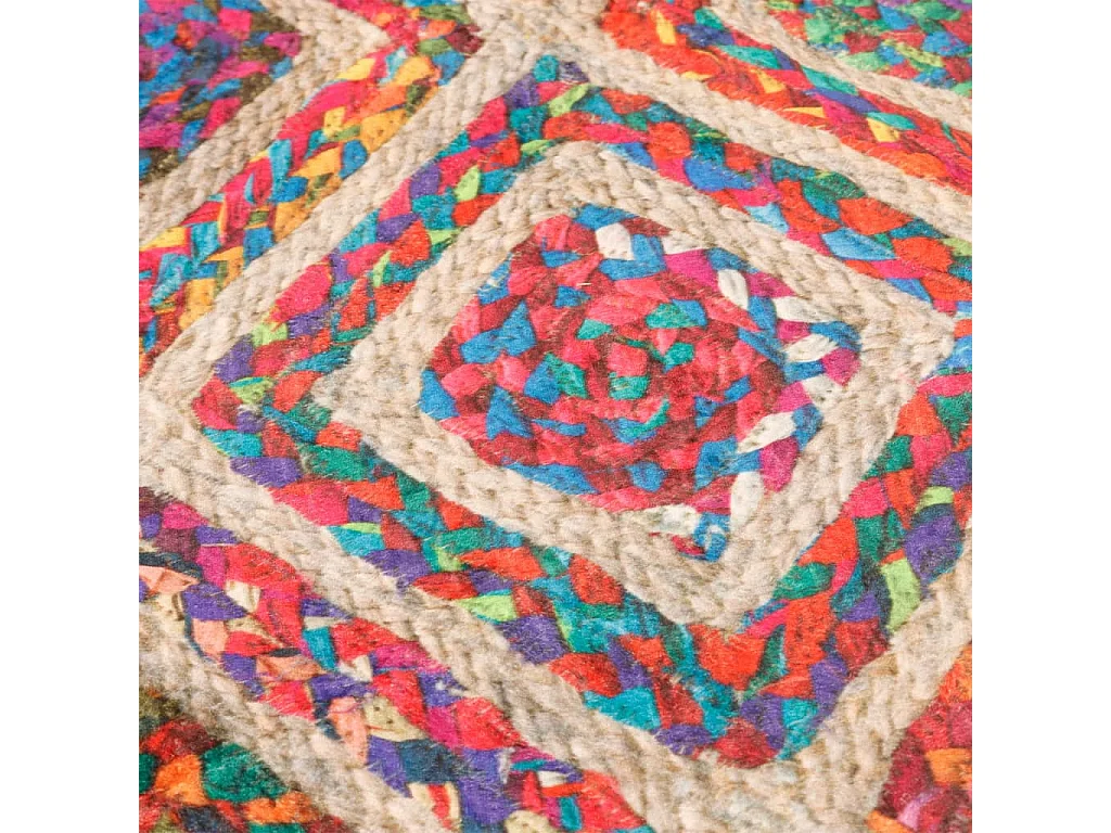 Tapis lavable multicolore ø 120 cm antidérapant