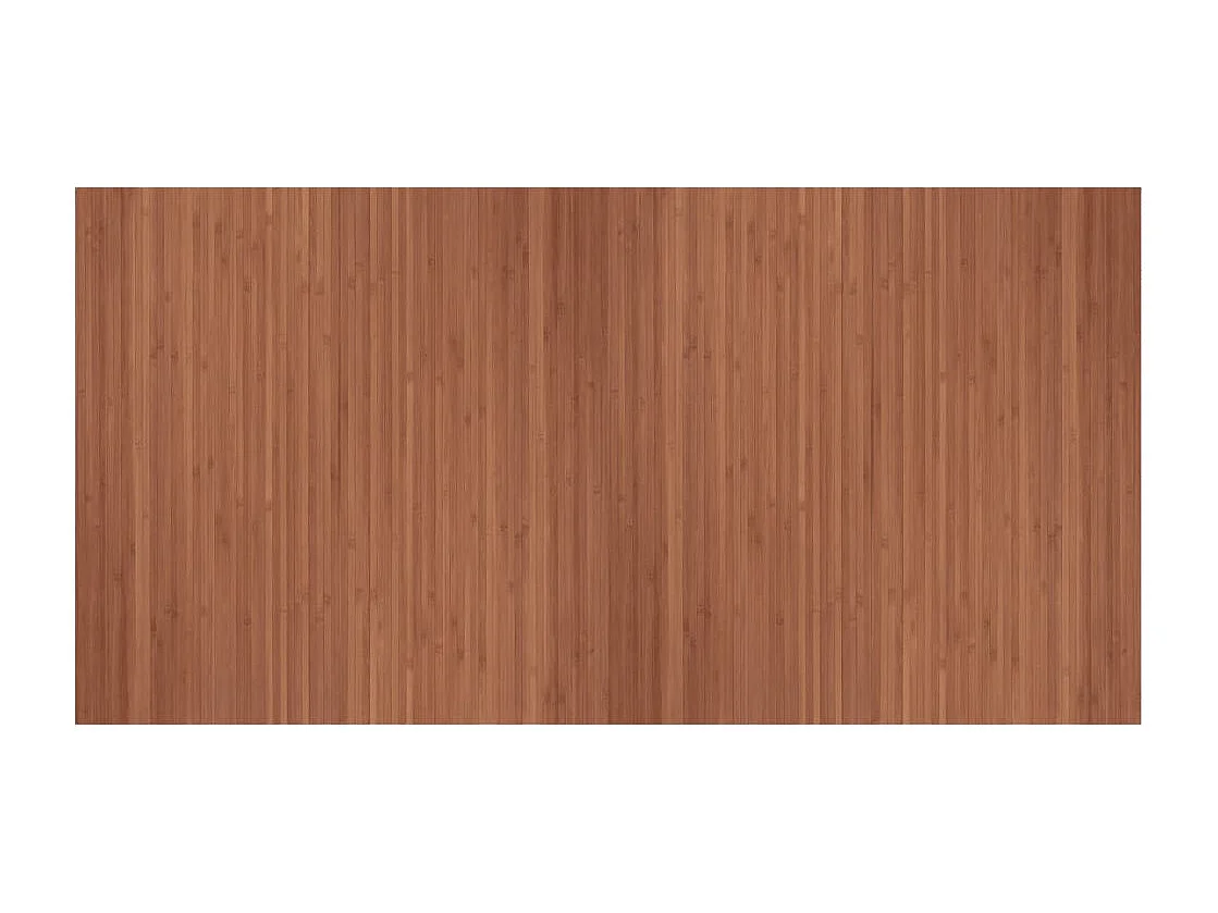 Tapete retangular 100x200 cm bambu castanho