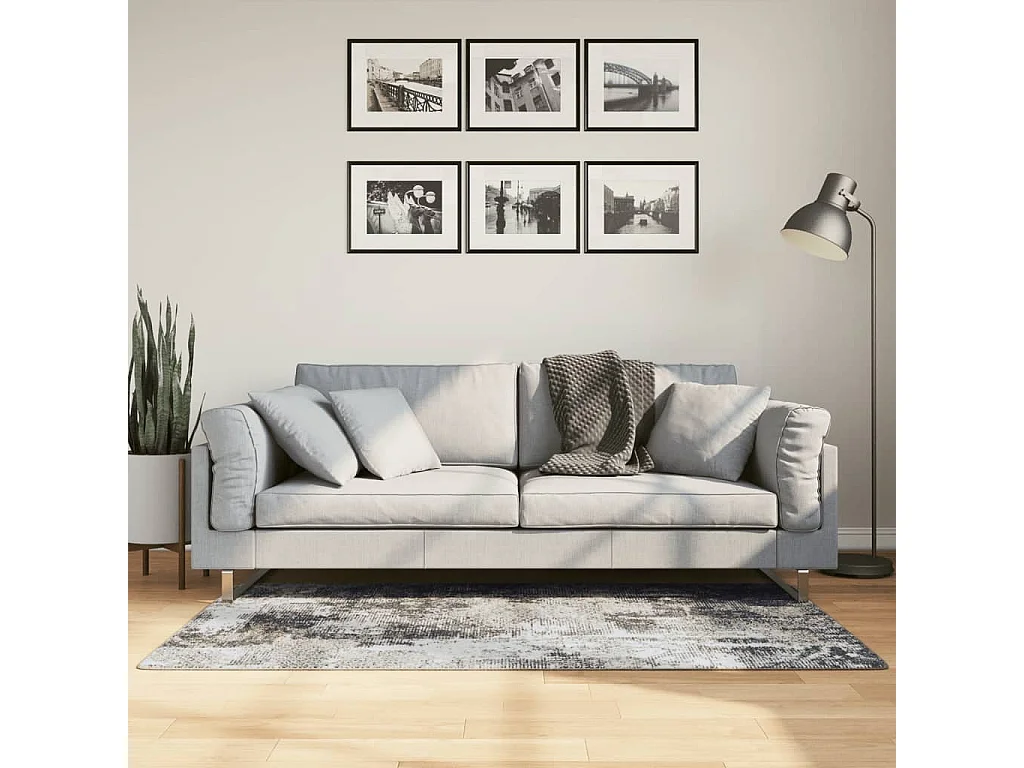 Tapete lavável antiderrapante 80x150 cm multicor