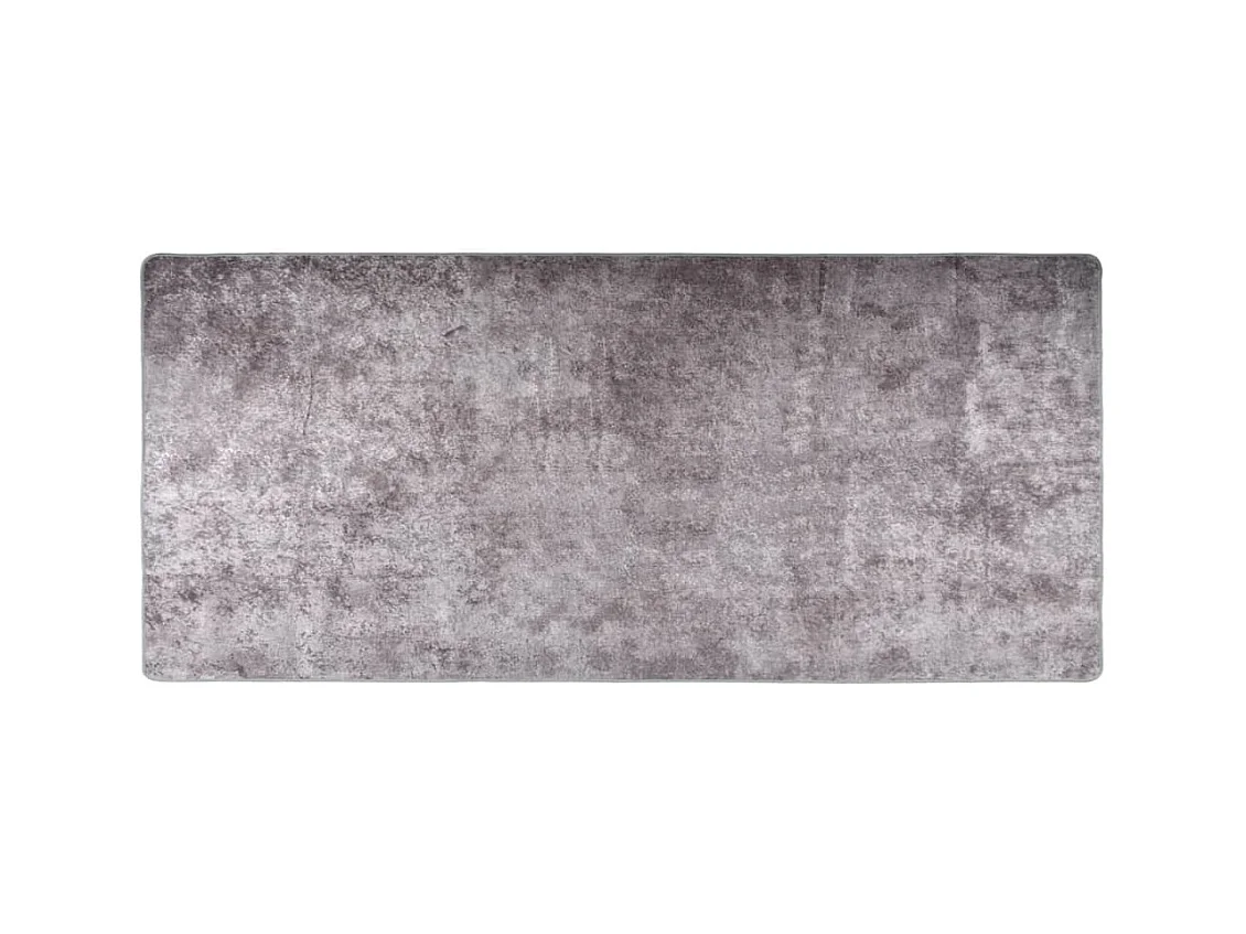Tapete lavável antiderrapante 80x300 cm cinzento