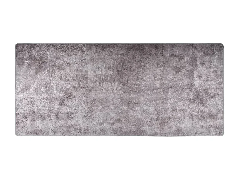 Tapis lavable antidérapant 80x300 cm gris