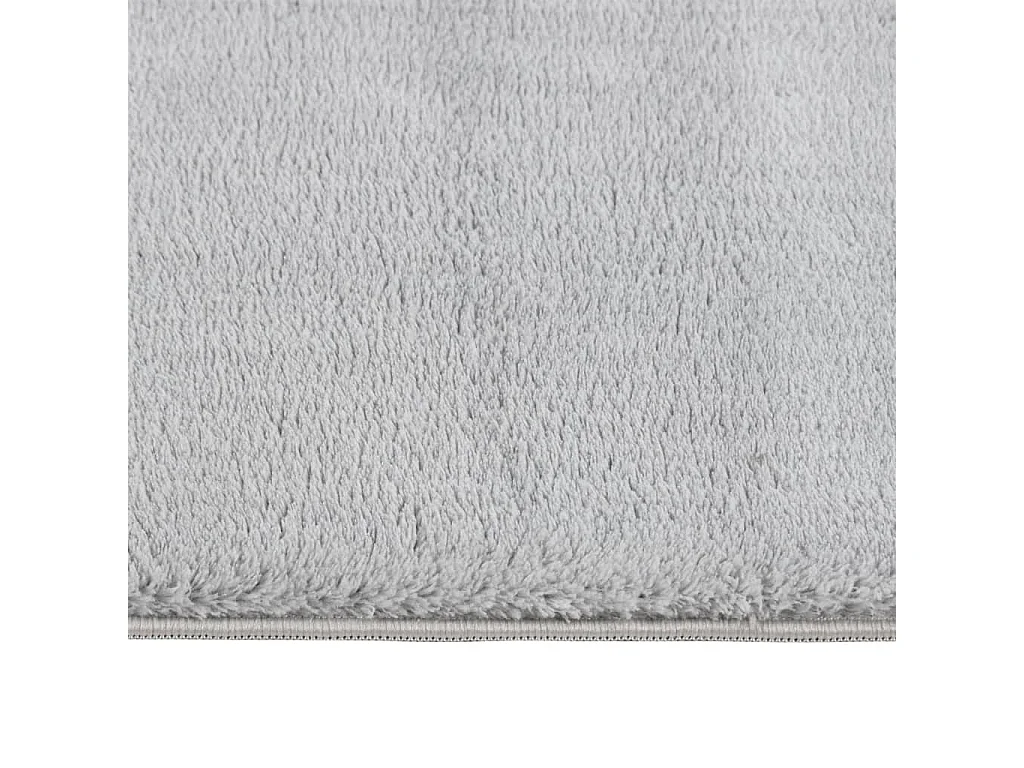 Tapis shaggy doux lavable 160x230 cm antidérapant gris