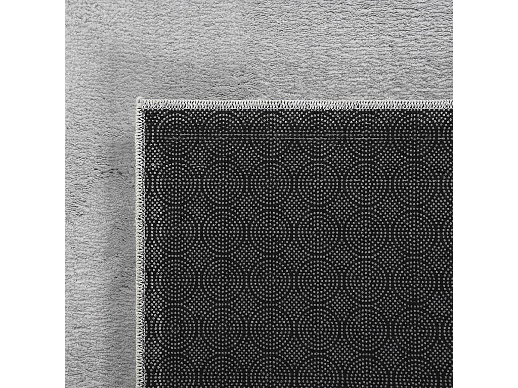 Tapis shaggy doux lavable 160x230 cm antidérapant gris