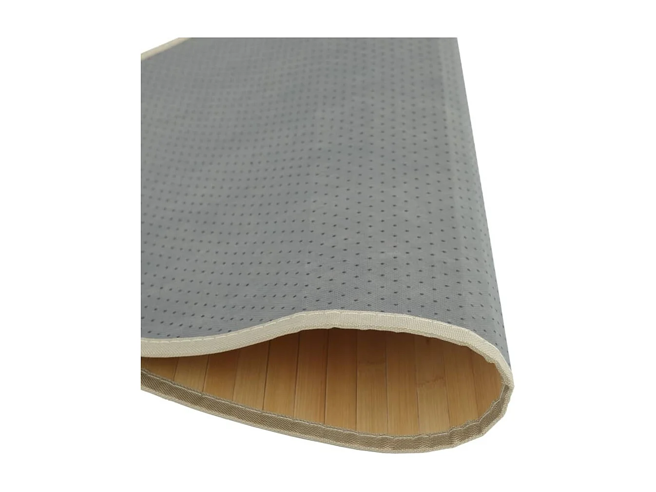 Tapis rond naturel clair 60 cm bambou