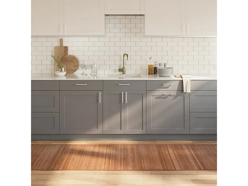 Tapete retangular 80x300 cm bambu cor natural