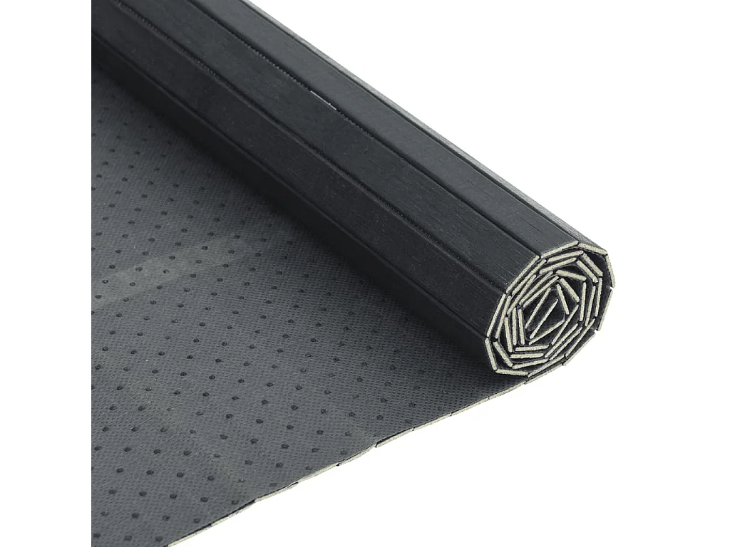 Tapete retangular 100x300 cm bambu cinzento