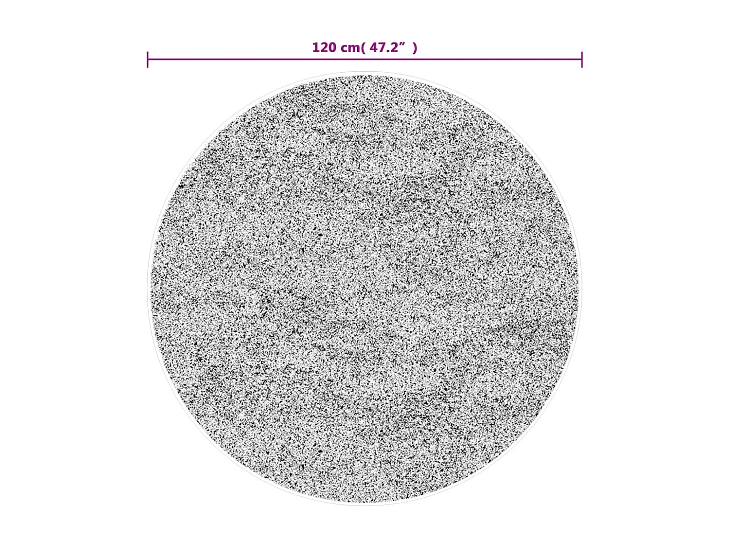 Tapis lavable multicolore ø 120 cm antidérapant