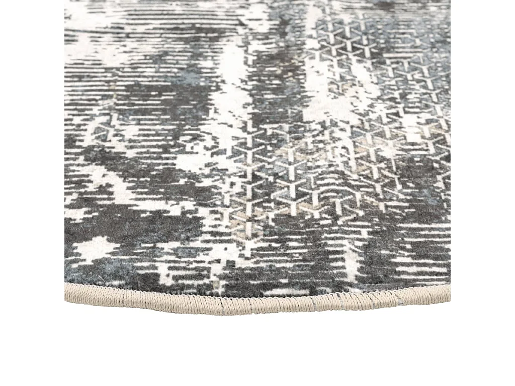 Alfombra lavable antideslizante multicolor Ø 120 cm