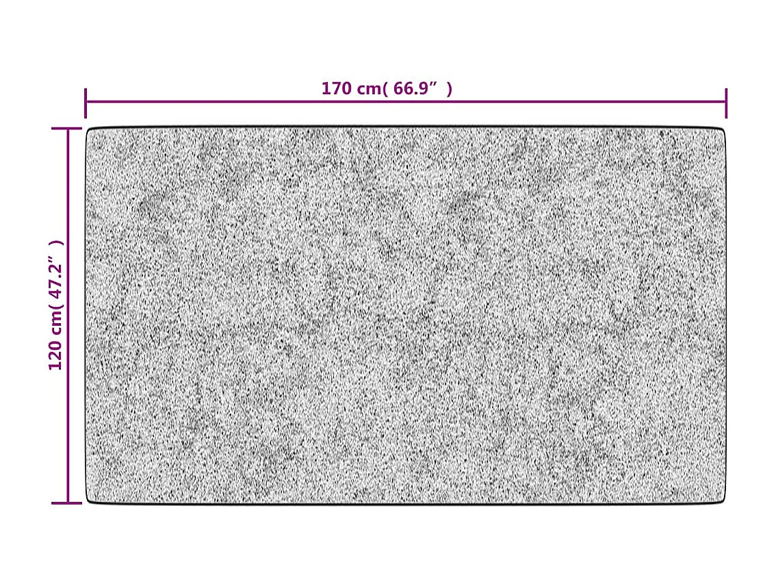 Tapis lavable multicolore 120x170 cm antidérapant