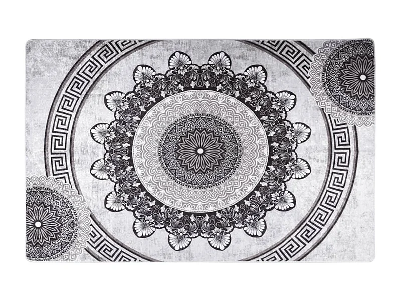 Alfombra lavable patchwork antideslizante multicolor 80x150 cm