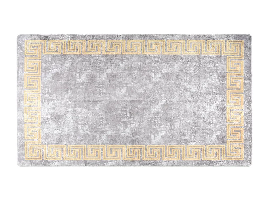 Alfombra lavable antideslizante gris 190x300 cm