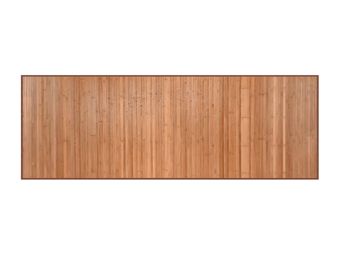 Tapis rectangulaire naturel 70x200 cm bambou