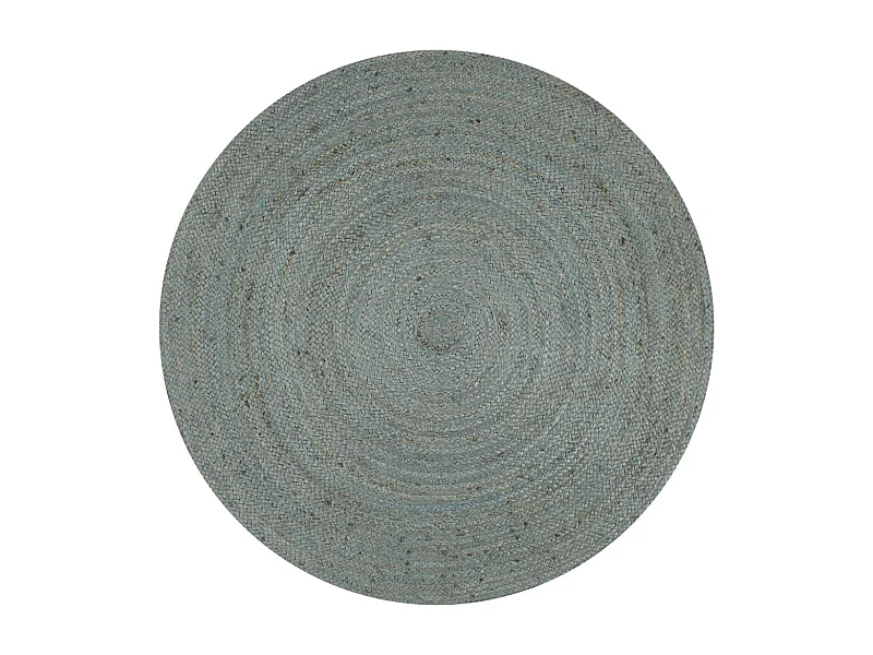 Alfombra de yute tejida a mano 150 cm verde oliva