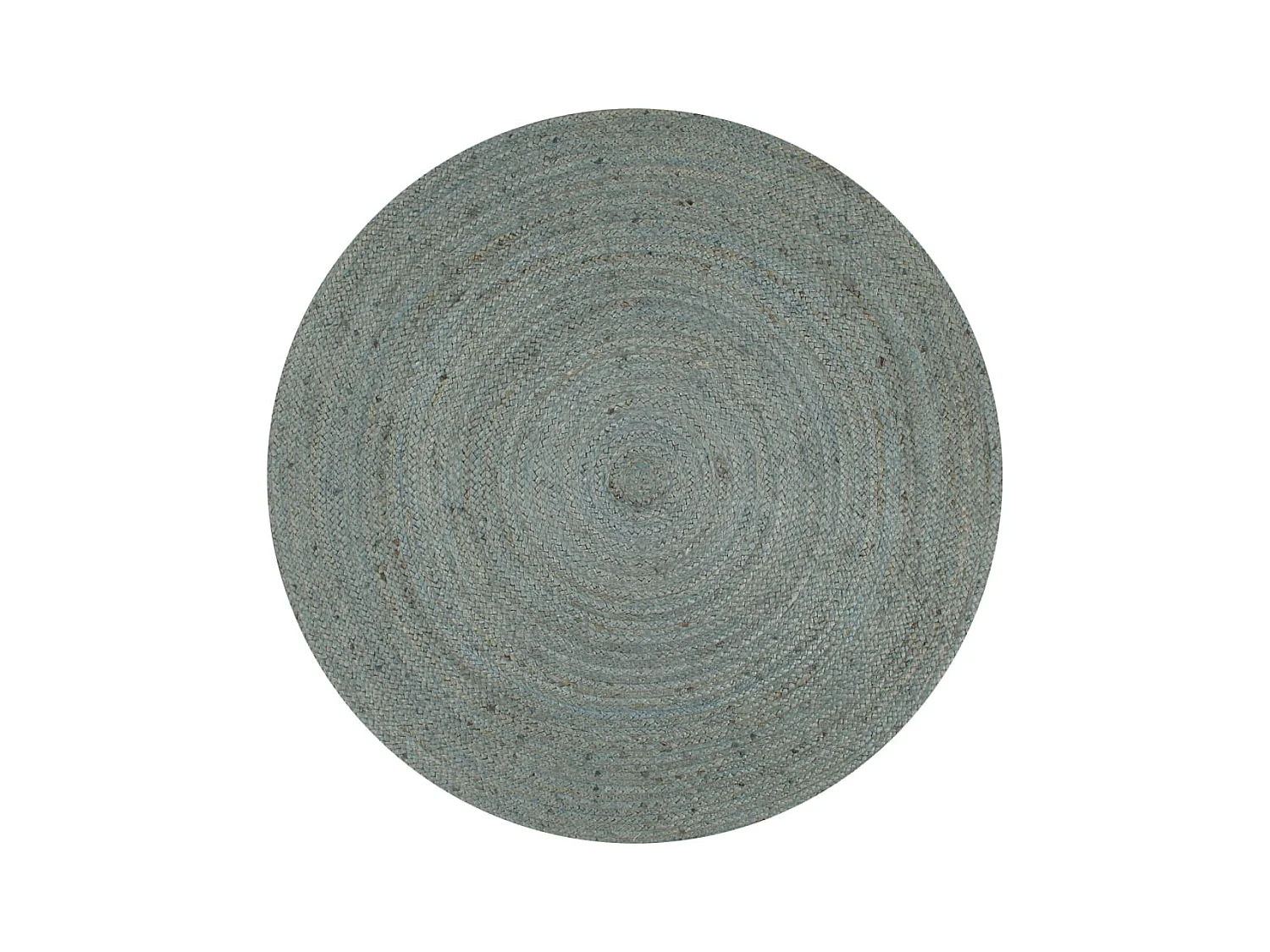 Tapis fait à la main jute rond 150 cm vert olive
