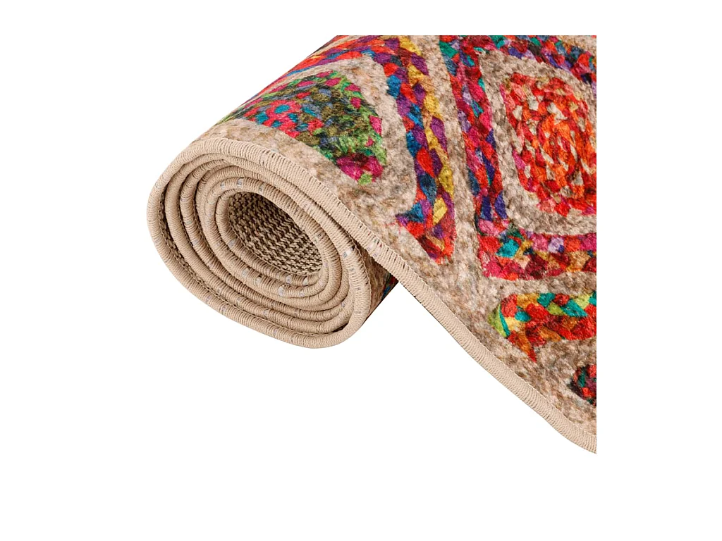 Alfombra lavable antideslizante multicolor 80x300 cm
