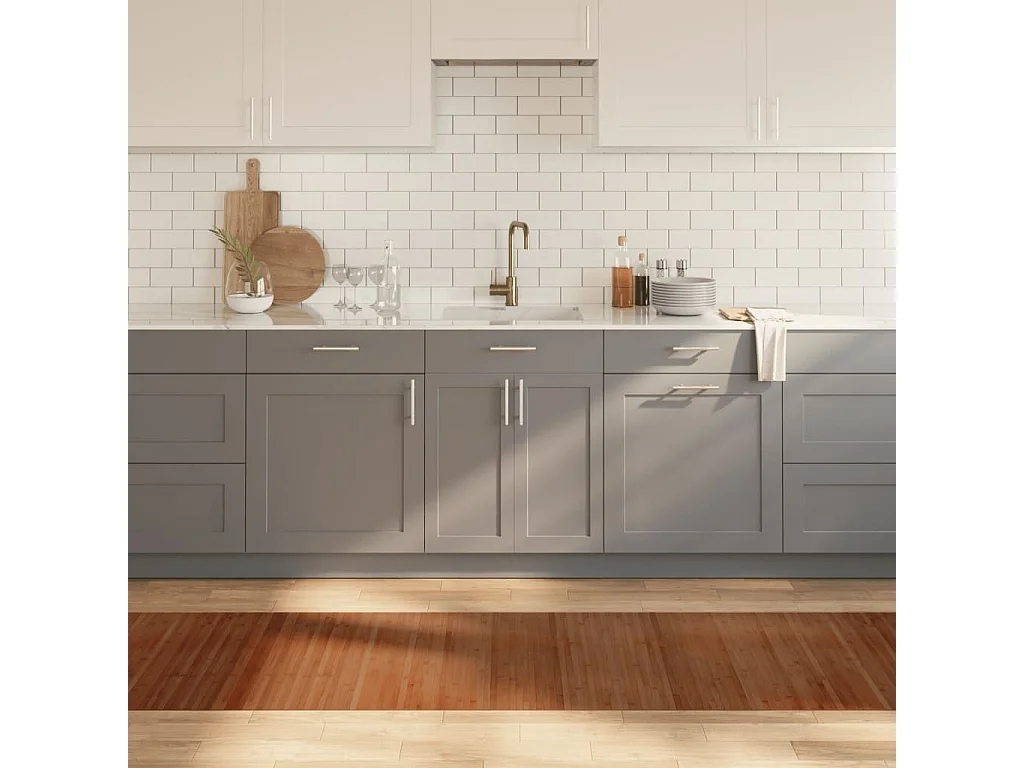 Tapis rectangulaire marron 70x500 cm bambou