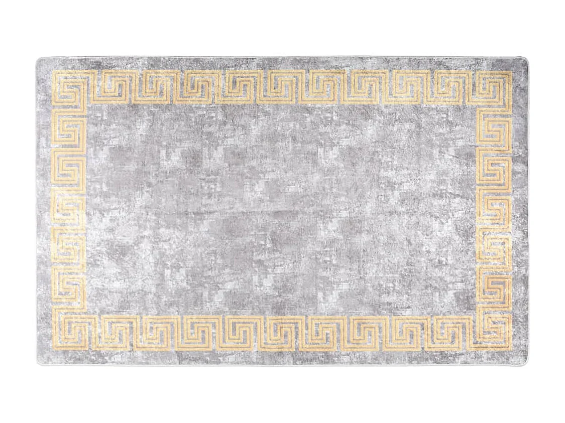 Tapis lavable antidérapant 80x150 cm gris