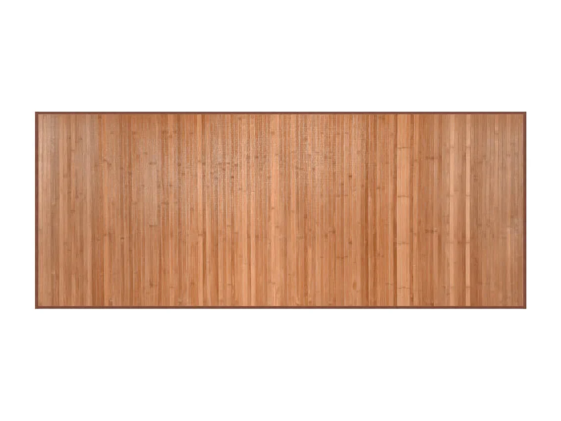 Tapis rectangulaire naturel 80x200 cm bambou