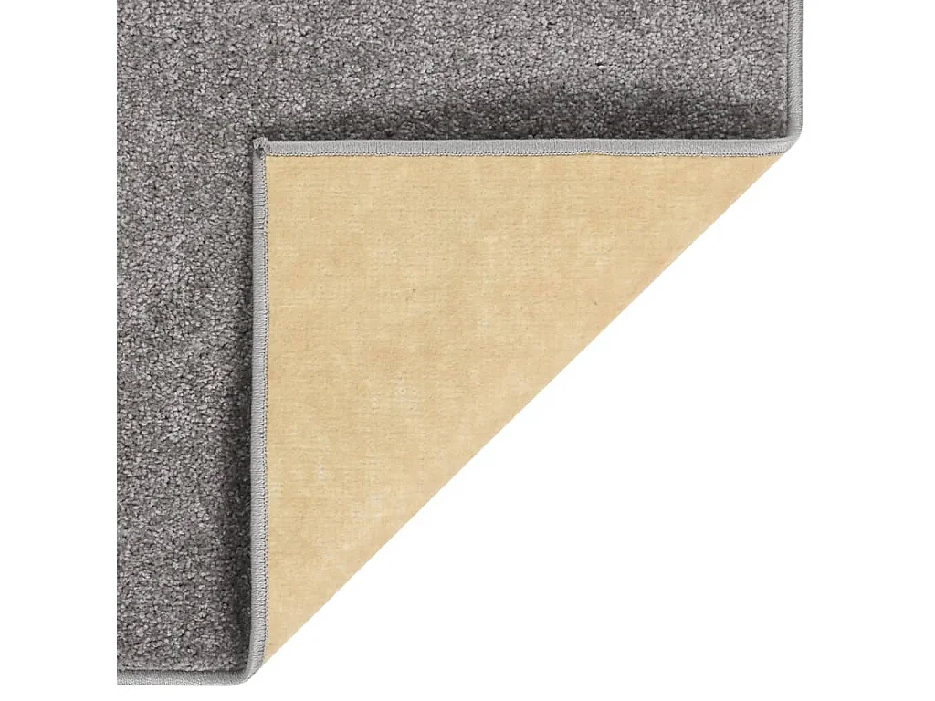 Tapis à poils courts 80x150 cm gris