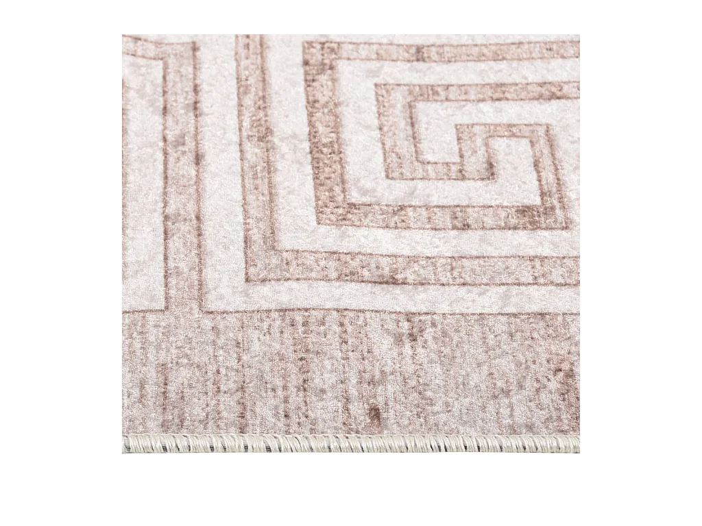 Tapis lavable antidérapant 80x300 cm beige