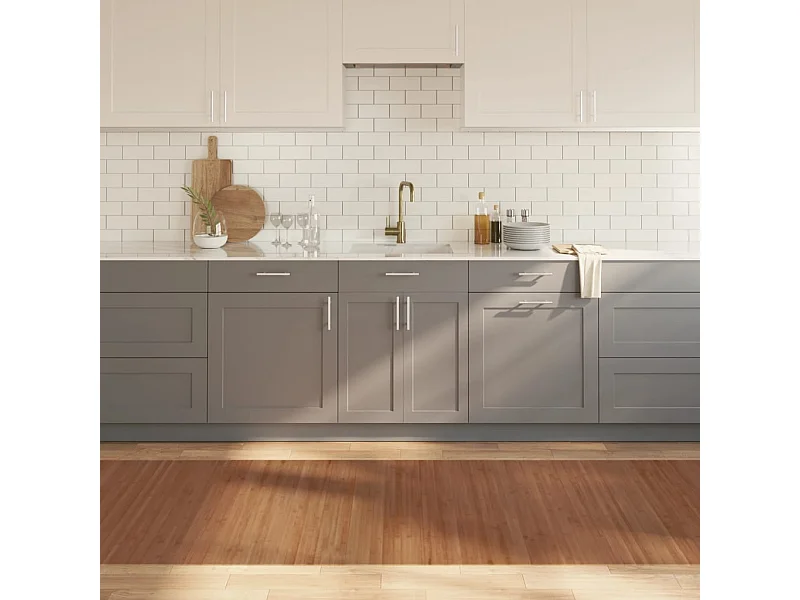 Tapete retangular 100x300 cm bambu castanho