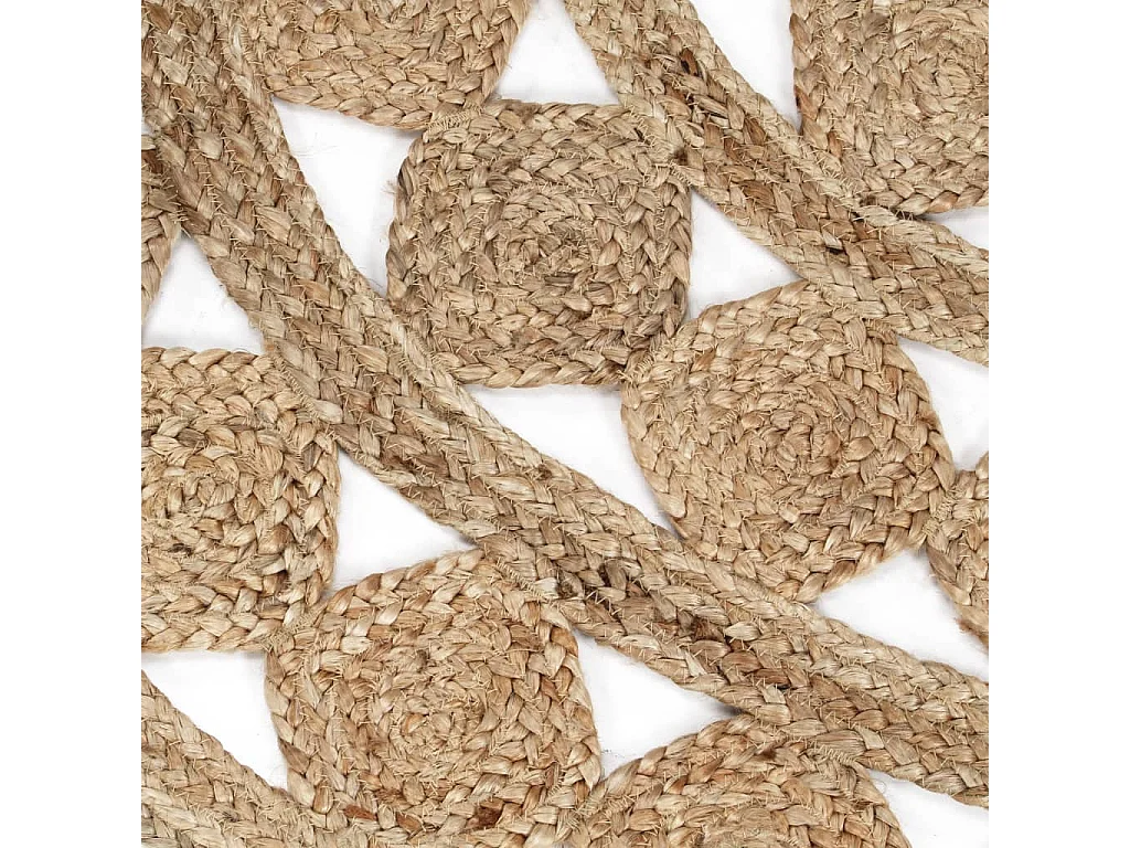 Tapis fait à la main jute tressée 120 cm