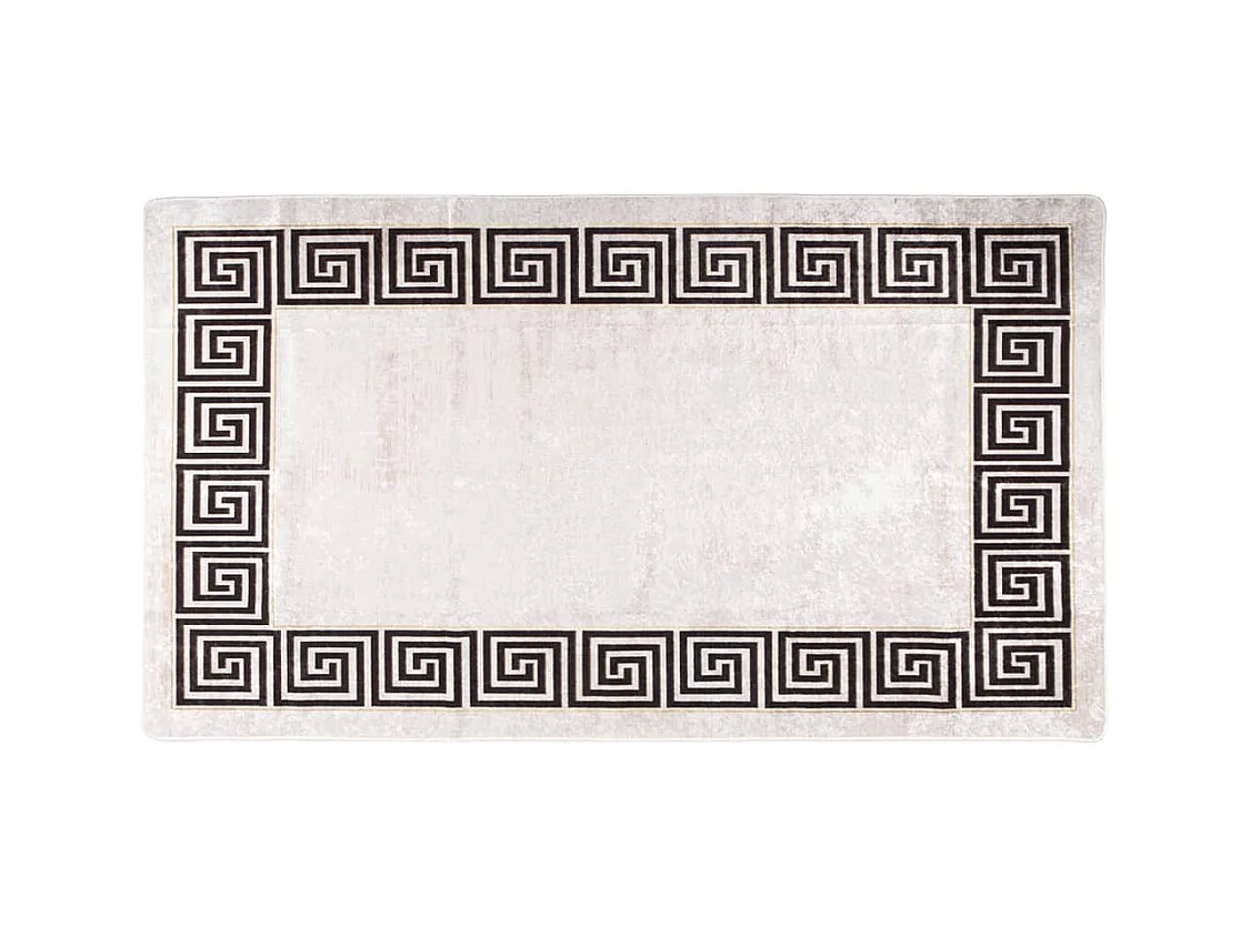 Alfombra lavable antideslizante beige claro 190x300 cm