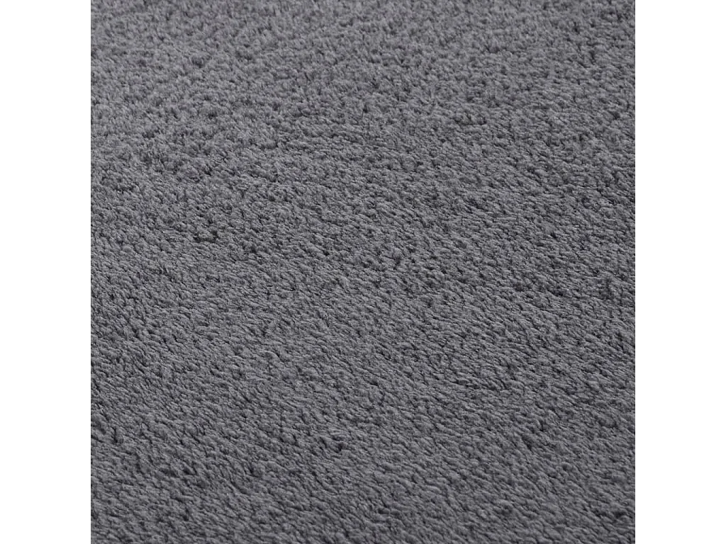 Tapis shaggy doux lavable 160x230 cm antidérapant anthracite
