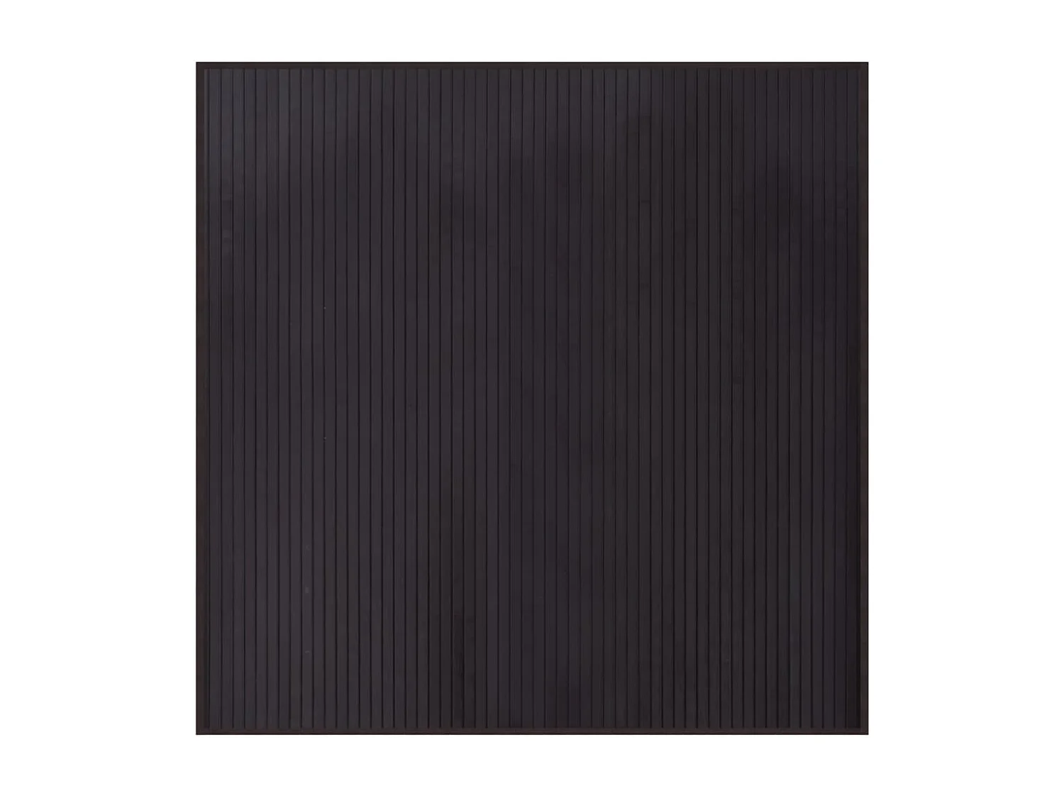 Tapis carré marron foncé 100x100 cm bambou