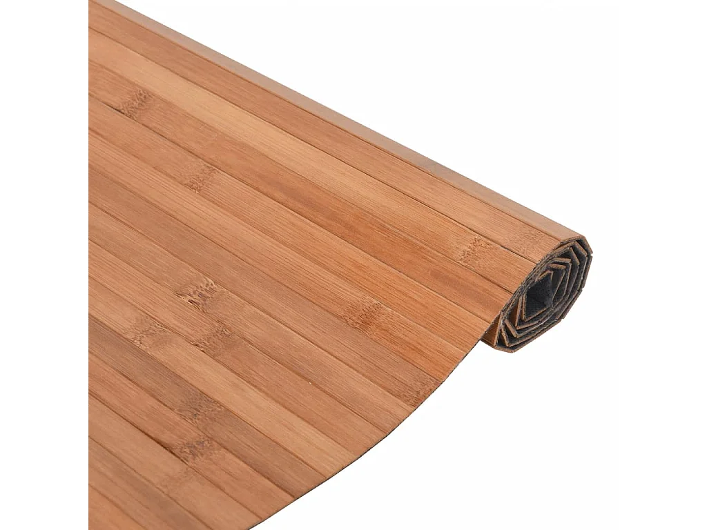 Tapis rectangulaire naturel 60x200 cm bambou