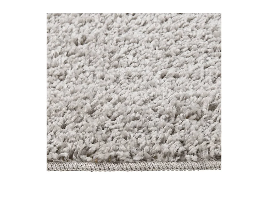 Tapete shaggy 120x170 cm antiderrapante cinzento-claro