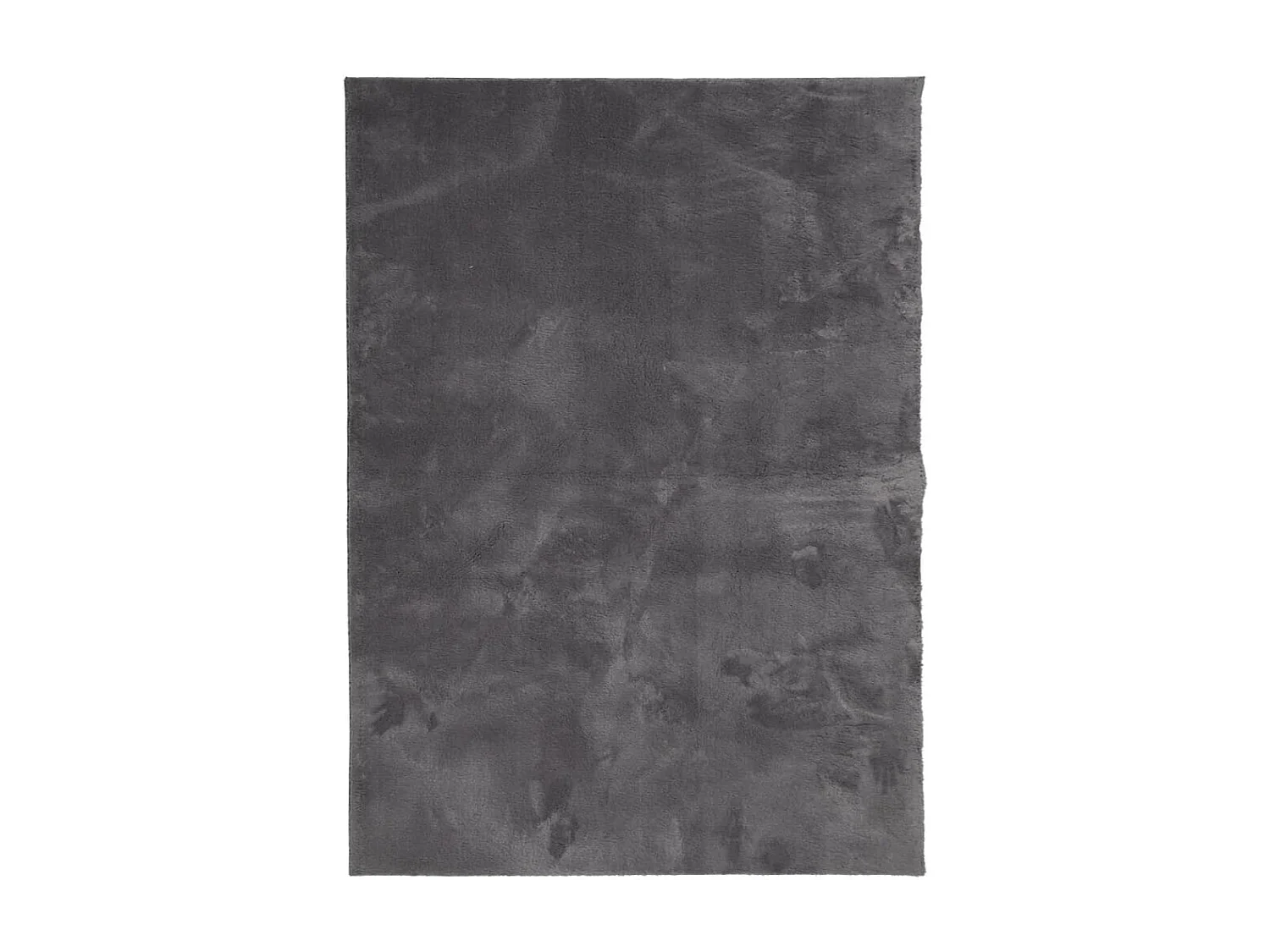 Tapis à poils courts doux et lavable anthracite 140x200 cm