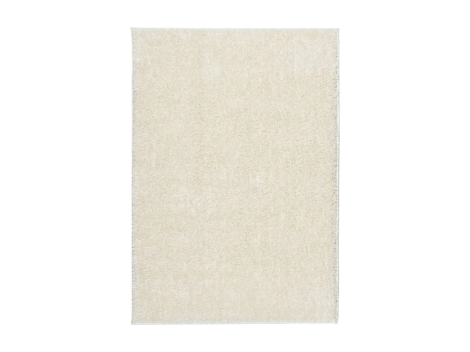 Alfombra pelo largo aspecto brillante ISTAN crema 120x170 cm