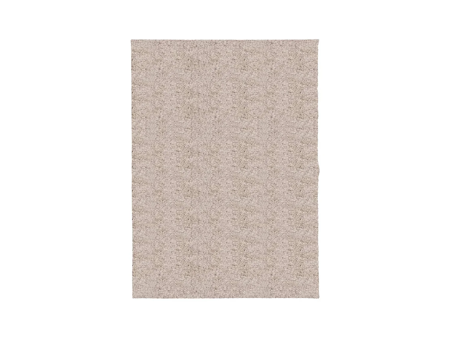 Tapis shaggy à poils longs moderne beige 140x200 cm