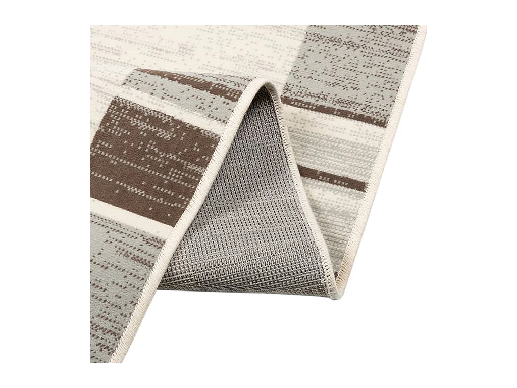 Tapete de pelo curto antiderrapante 160x230 cm multicor