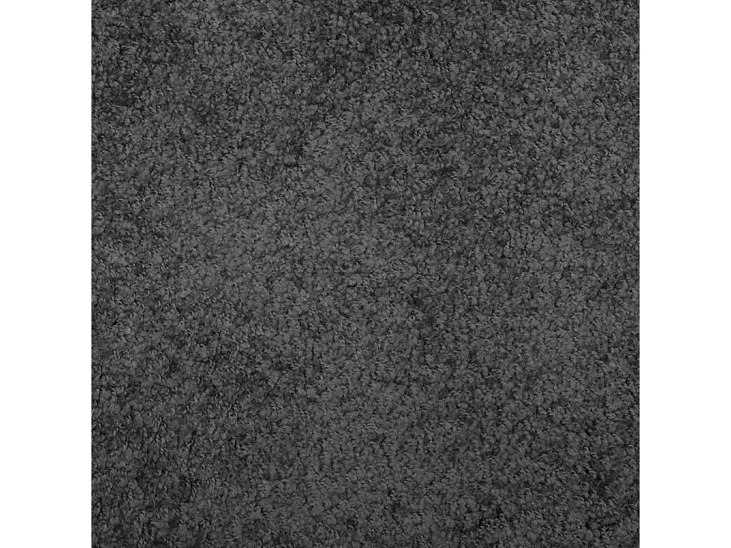 Tapis shaggy à poils longs moderne anthracite ø 120 cm