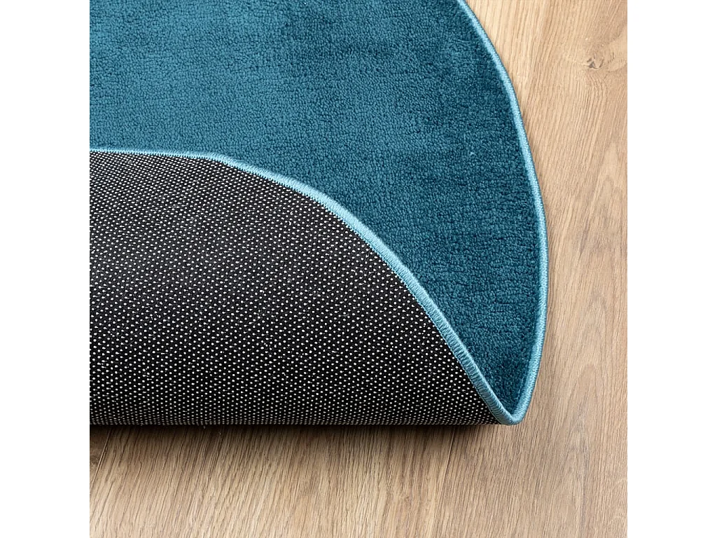 Tapete de pelo curto OVIEDO Ø 160 cm turquesa