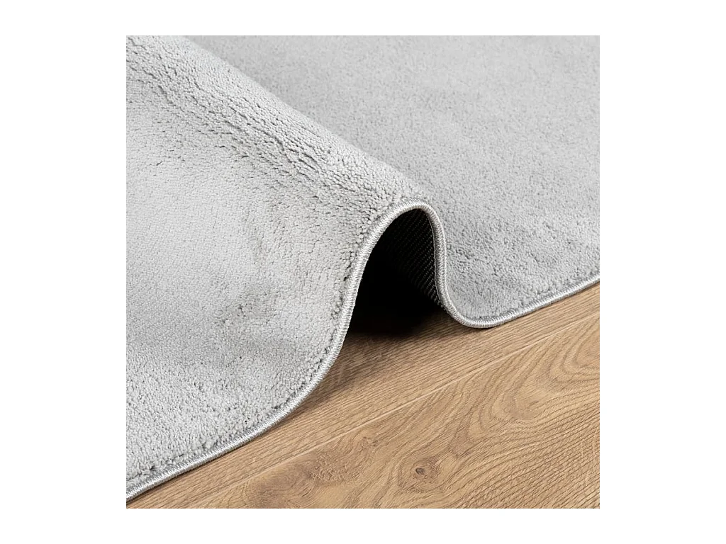Tapis à poils courts gris 160x230 cm