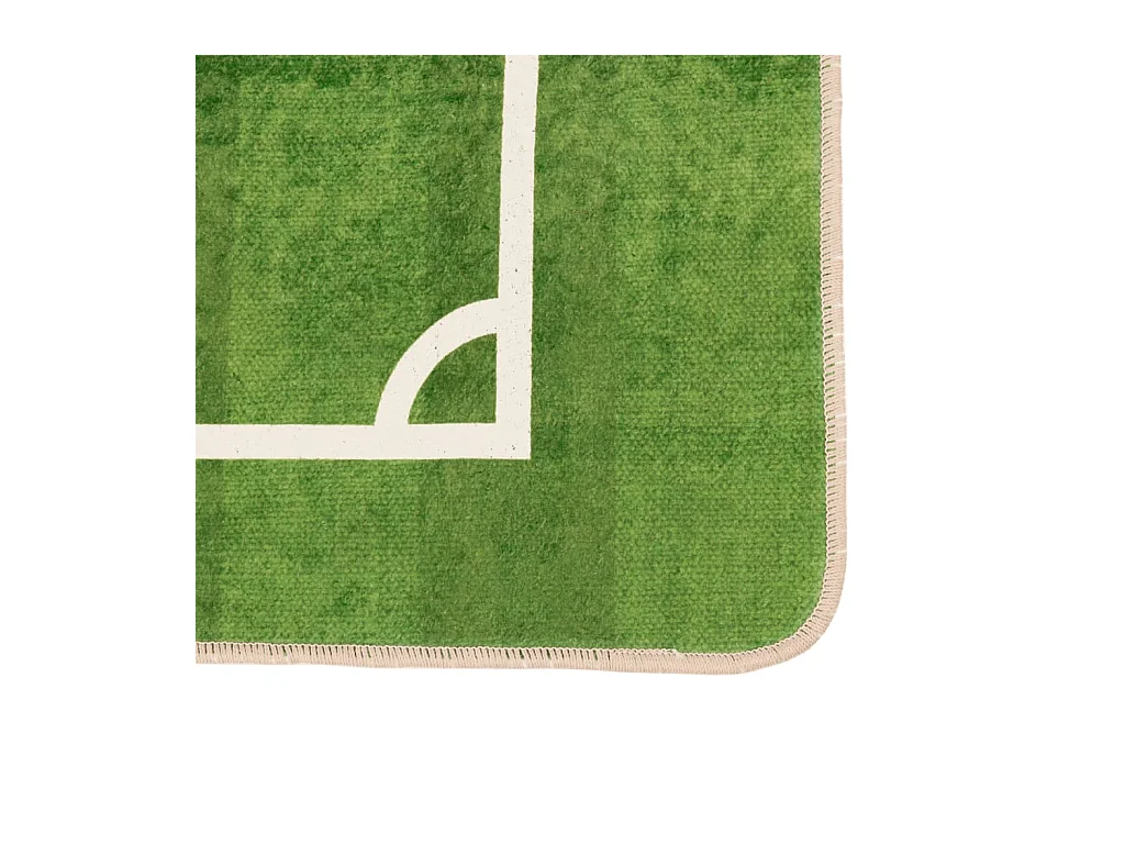 Alfombra niños lavable antideslizante campo fútbol 160x230 cm