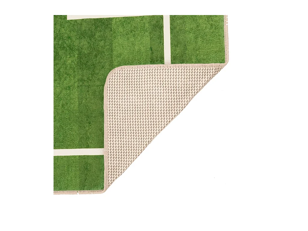 Alfombra niños lavable antideslizante campo fútbol 160x230 cm