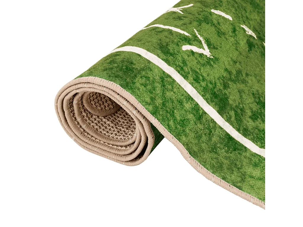 Tapis enfant 160x230cm terrain de football antidérapant lavable