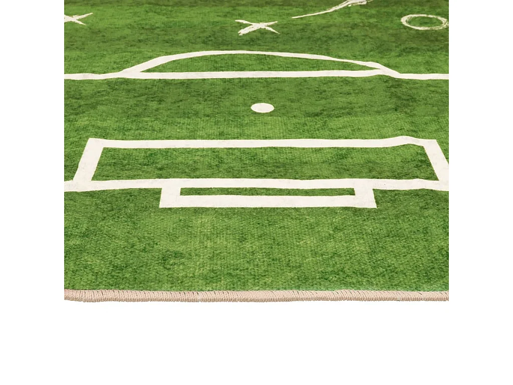 Tapis enfant 160x230cm terrain de football antidérapant lavable