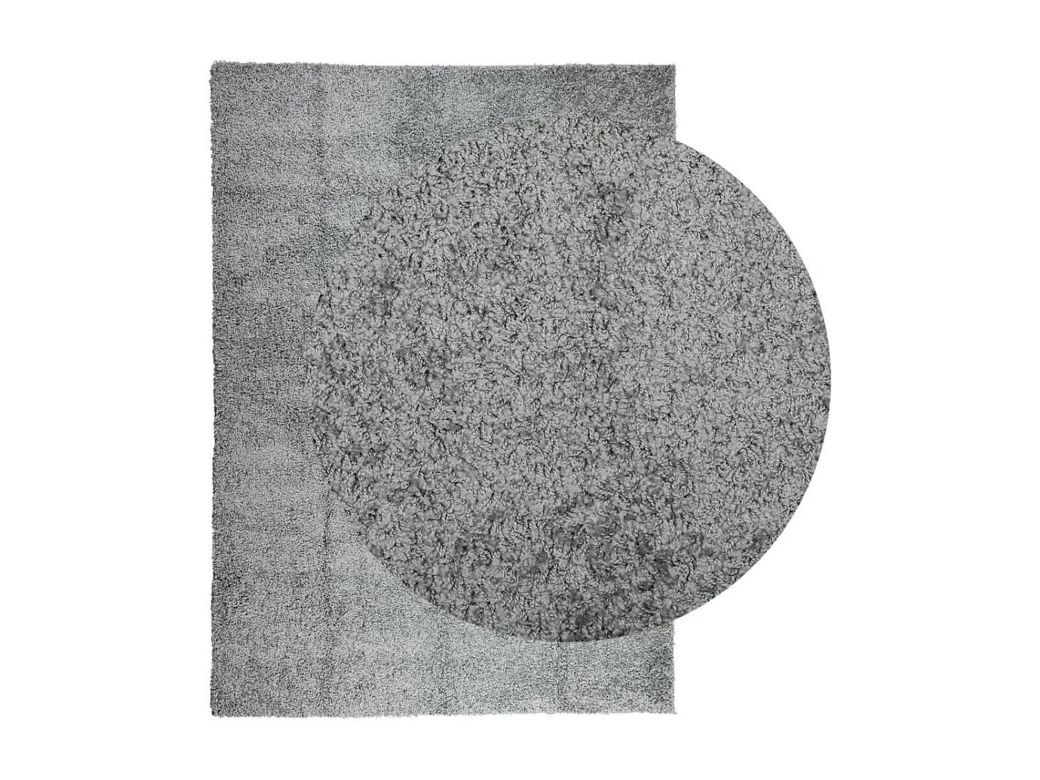 Alfombra de pelo largo moderna verde 240x340 cm