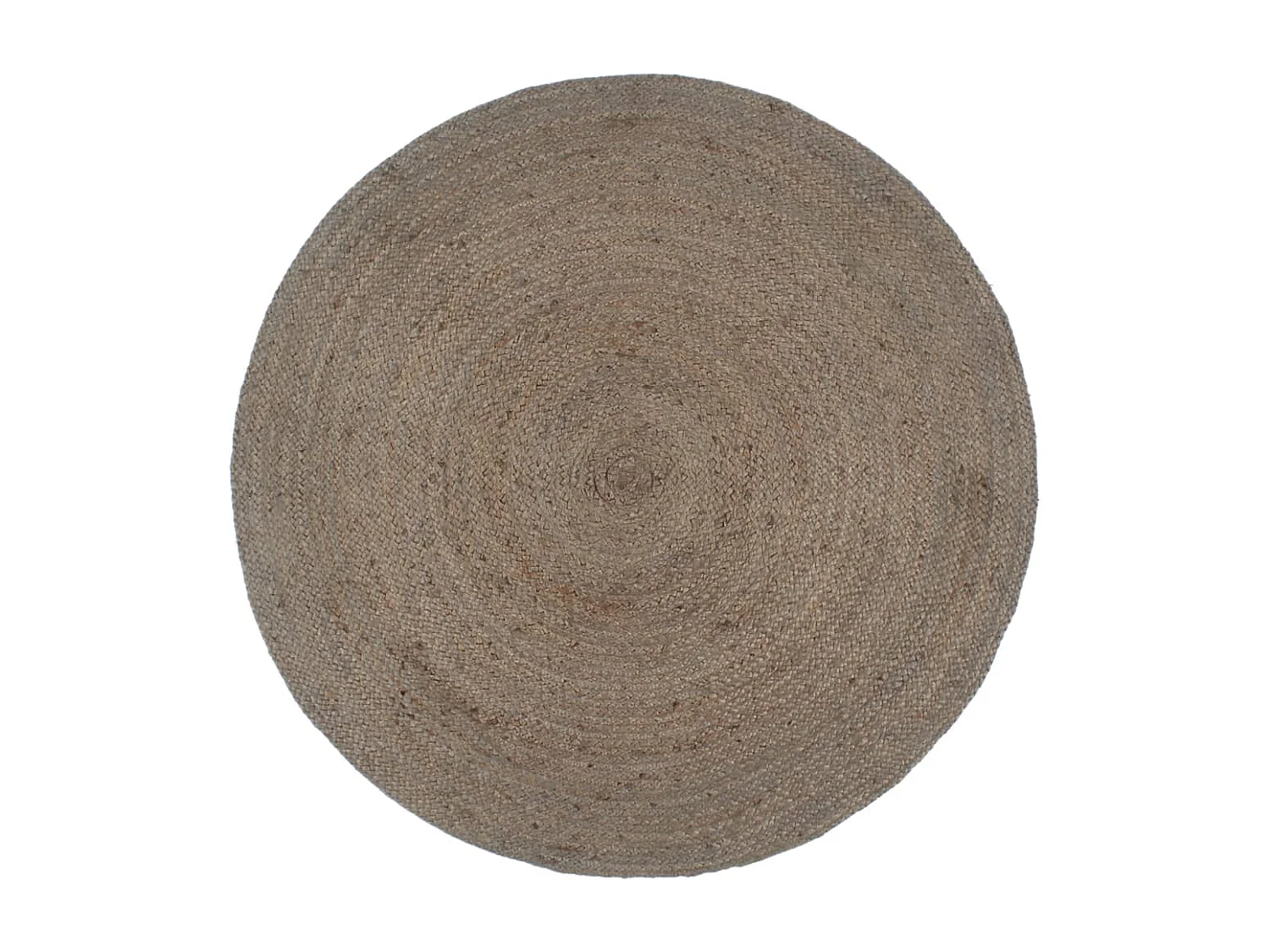 Tapis fait à la main jute rond 240 cm gris