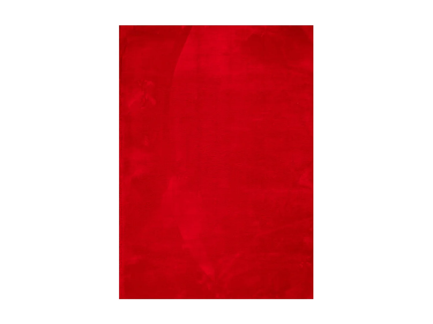 Tapis à poils courts doux et lavable rouge 240x340 cm
