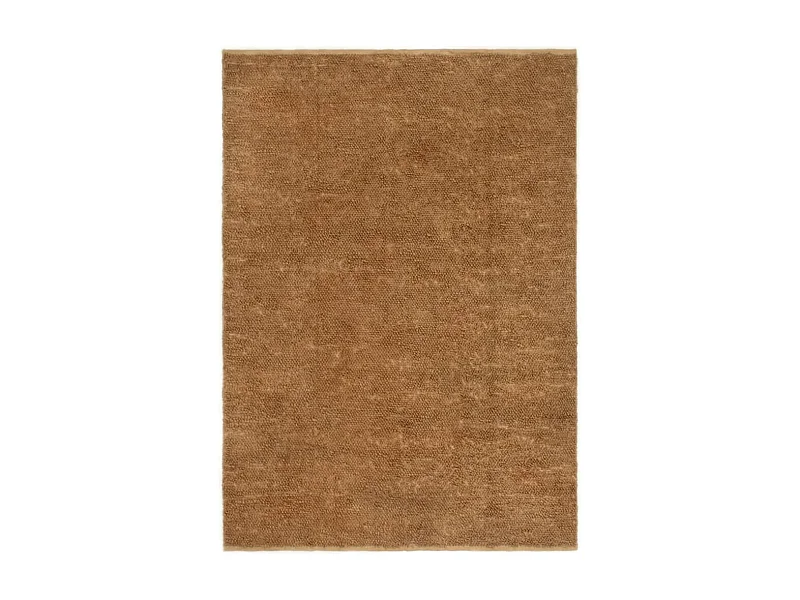 Tapis à poils bouclés fait à la main 80x160 cm jute et coton