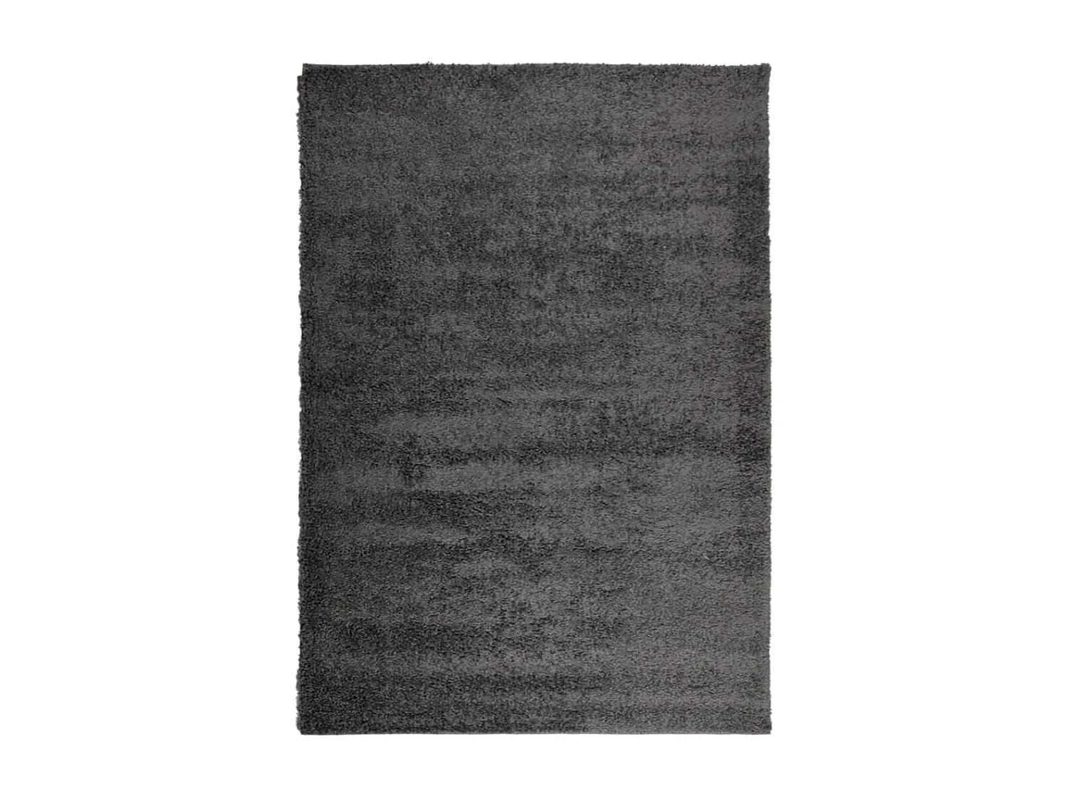 Tapis shaggy à poils longs moderne anthracite 160x230 cm